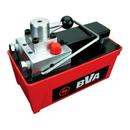 Bva Hydraulics BVA Hydraulics Double Acting Treadle Pump, Air Actuated Hydraulic Pump W/4-Way Control Valve PA1500M